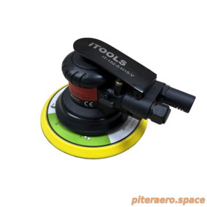 Машинка шлифовальная пневматическая ІT-152-5-H15-V ITOOLS, орбита 5мм, подложка 152мм 15 отв.